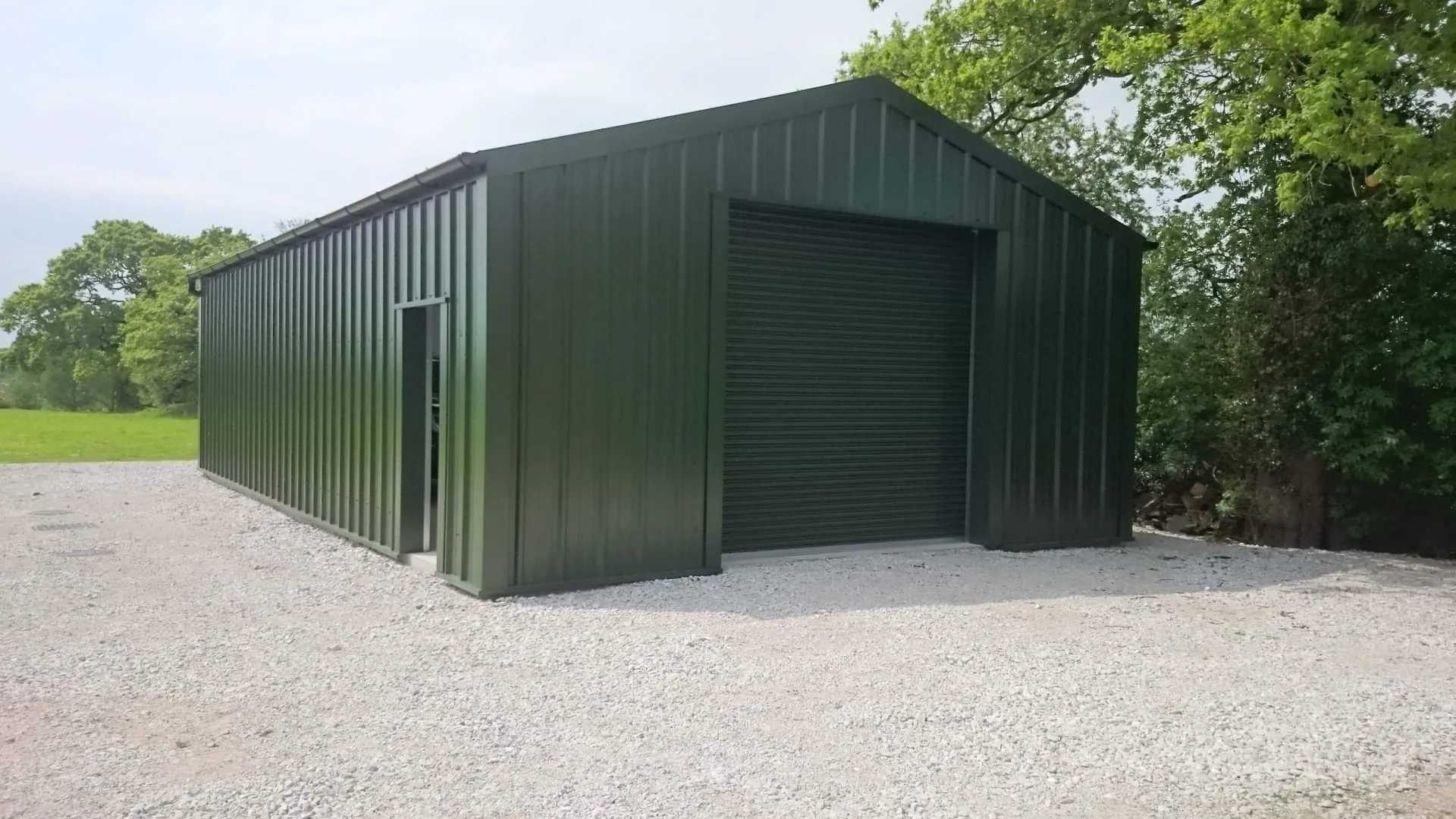 New cladding on an industrial building