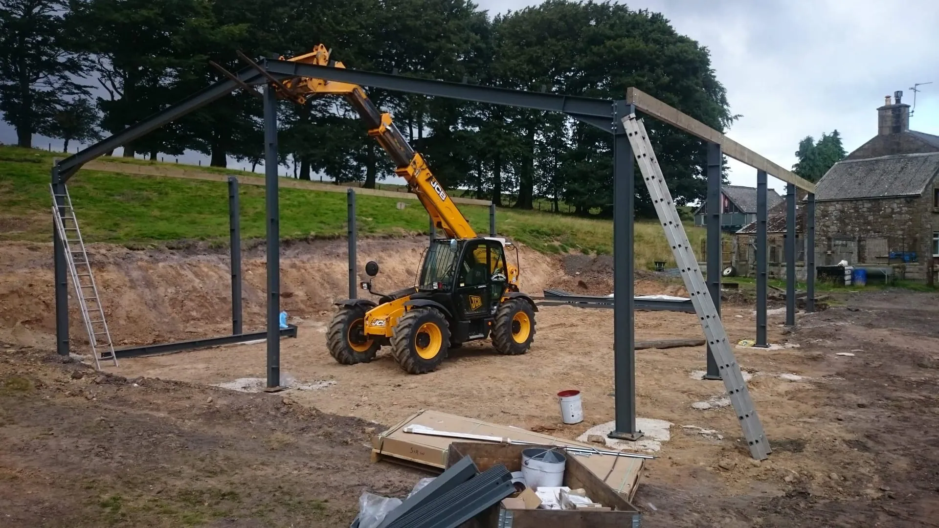Groundworks and foundations for a construction project