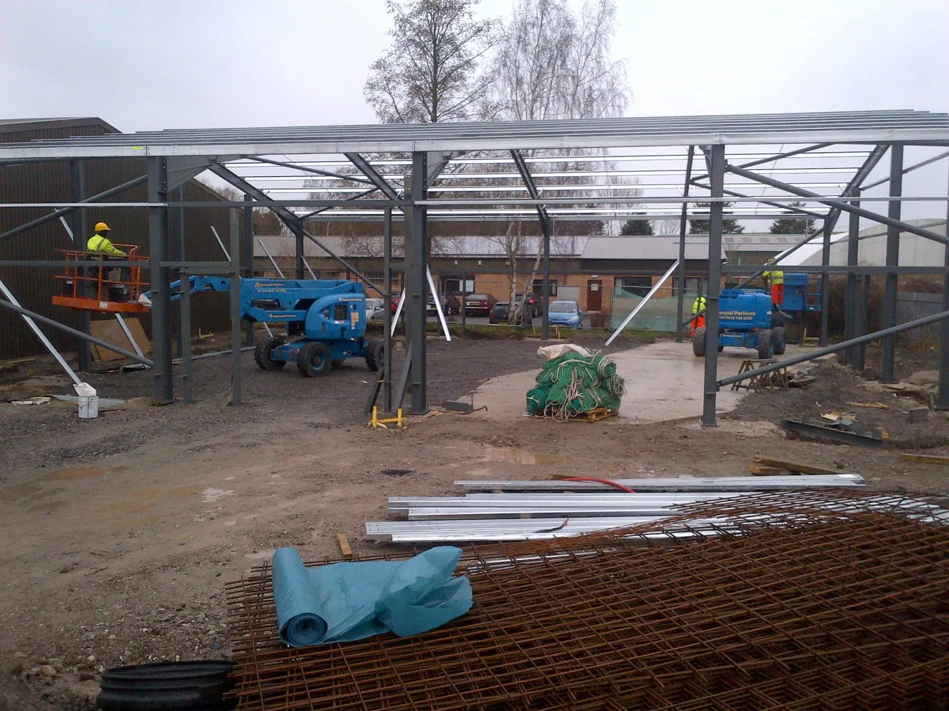 Industrial steelwork and cladding project